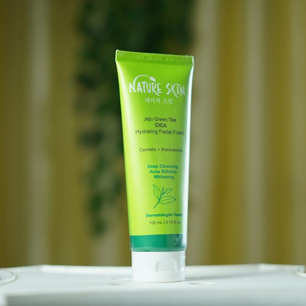 Nature Skin Jeju Green Tea CICA Hydrating Facial Foam